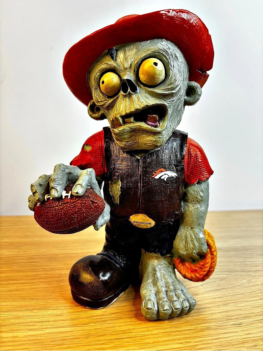Denver Broncos NFL Team Zombie Resin Figurine